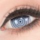 Farbige graue Min Sclera Kontaktlinsen für Cosplay und Halloween - Rinnegan Eye 17mm von MeralenS - 1 Paar (2 Stück)