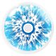 Farbige blaue Kontaktlinsen für Cosplay und Halloween - Ice Blue (UV) von MeralenS - 1 Paar (2 Stück)