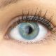 Farbige blaue Kontaktlinsen 'Valencia Blue' - Silicone Comfort Monatslinsen von Glamlens