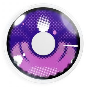 Anime Arc 3 Violet - Violette Farbige Cosplay Kontaktlinsen ohne Stärke, 1 Paar (2 Stück)