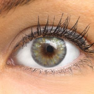 Avila Sky Blue - Glamlens  Natürlich Aussehende Dezente Farbige Kontaktlinsen ohne Stärke - 3 Monate Farbig