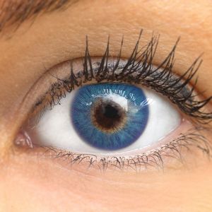 Catania N Blue - blaue farbige Kontaktlinsen ohne Stärke - 1 Paar (2 Stück)