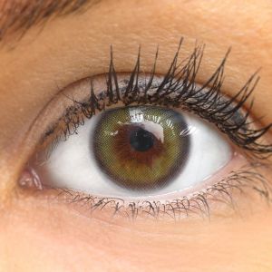 Olive Green - grüne farbige Kontaktlinsen mit und ohne Stärke - 1 Paar (2 Stück)