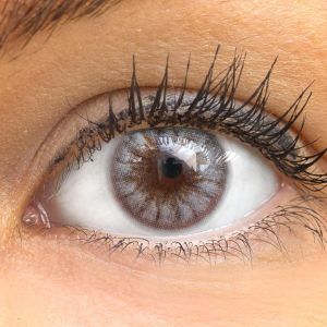 Tenerife Gray - graue farbige Kontaktlinsen ohne Stärke - 1 Paar (2 Stück)