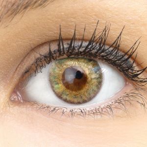 Farbige braune Kontaktlinsen 'Flora Gemstone' - Silicone Comfort Monatslinsen von Glamlens