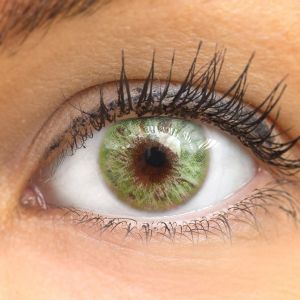 Merida Green - Glamlens  Natürlich Aussehende Dezente Farbige Kontaktlinsen ohne Stärke - 3 Monate Farbig