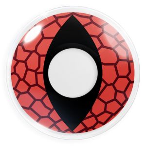 Farbige Rote Kontaktlinse "Red Dragon" ohne Sehstärke Dioptrien von MeralenS by Funnylens