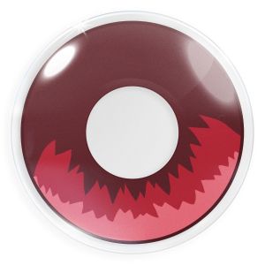 Farbige Kontaktlinsen "Tanjiro" Komplettset mit Behälter und Kombilösung oder im Basic Set