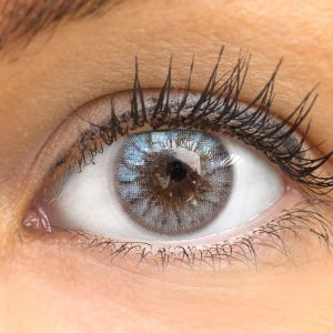 Glamlens Tenerife Blue - Natürlich Aussehende Dezente Farbige Kontaktlinsen ohne Stärke - 3 Monate Farbig