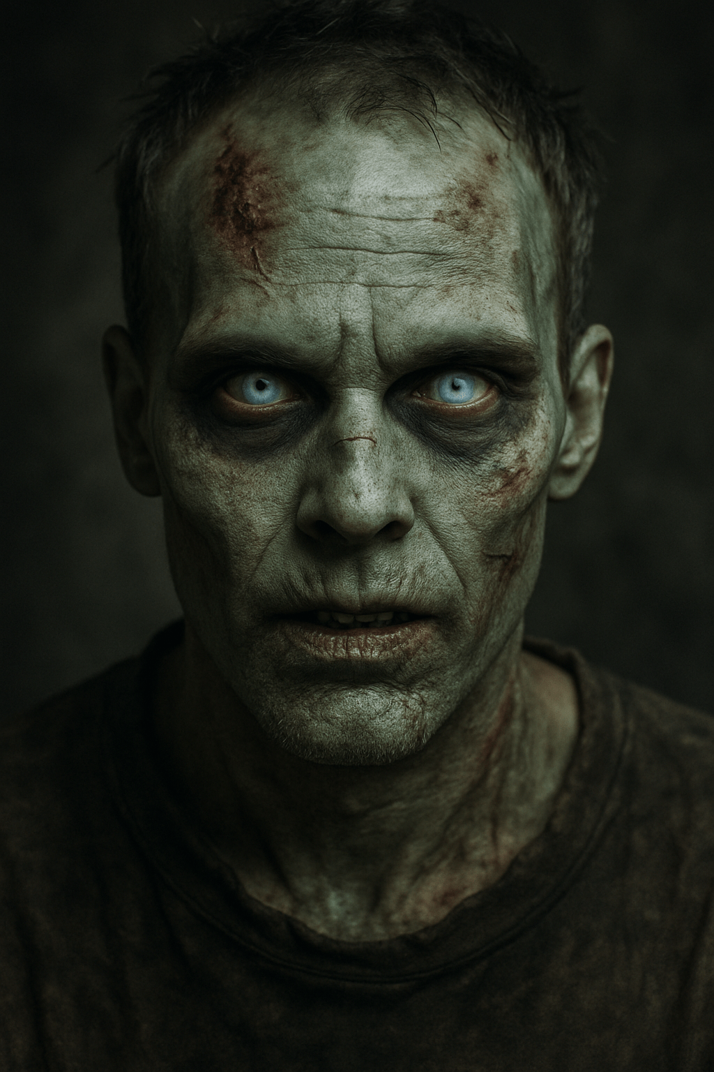 Halloween Kontaktlinsen mit Stärke: Zombie-Look Weiß – Perfekt für Brillenträger