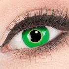 Das Produktfoto zeigt unsere Crazy gruen Farbige Kontaktlinse Ectoplasma in einem echten Auge