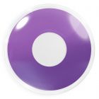 Das Produktfoto zeigt unsere Crazy lila Farbige Kontaktlinse Purple in einem echten Auge