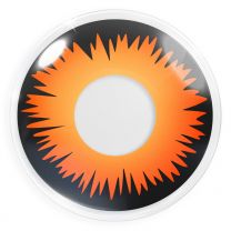 Farbige orange Kontaktlinsen für Cosplay und Halloween - Orange Werewolf von MeralenS