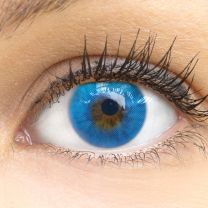 Amalfi Azul Blau - blaue farbige Kontaktlinsen ohne Stärke
