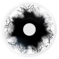 Farbige schwarz weiße Black Zombie Big Kontaktlinsen ohne Stärke für Cosplay und Halloween von MeralenS