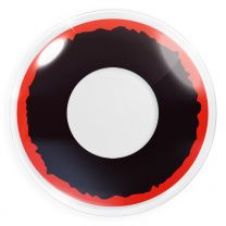 Farbige schwarz-rote Kontaktlinsen für Cosplay und Halloween - Exorcism von MeralenS