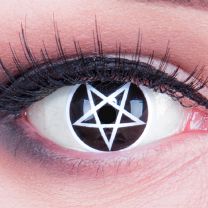 Farbige schwarze Kontaktlinsen für Cosplay und Halloween - Pentagram von MeralenS