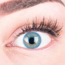 Jasmine Blue Blau - blaue farbige Kontaktlinsen ohne Stärke