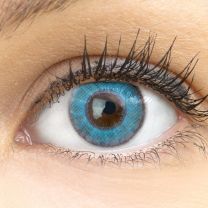 Flora True Sapphir Blau - blaue farbige Kontaktlinsen ohne Stärke