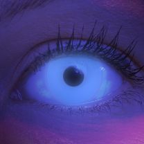 Farbige blaue Kontaktlinsen für Cosplay und Halloween - Glow Blue von MeralenS