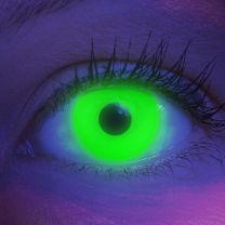 Farbige grüne Kontaktlinsen für Cosplay und Halloween - Glow Green von MeralenS