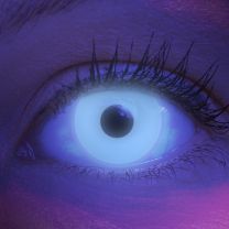 Farbige weiße Kontaktlinsen für Cosplay und Halloween - Glow White von MeralenS