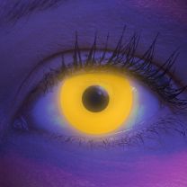  Farbige gelbe Kontaktlinsen für Cosplay und Halloween - Glow Yellow von MeralenS