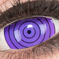 Farbige lila Kontaktlinsen für Cosplay und Halloween - Violet Rinnegan von MeralenS