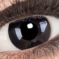  Farbige schwarze Kontaktlinsen für Cosplay und Halloween - Black Out von MeralenS