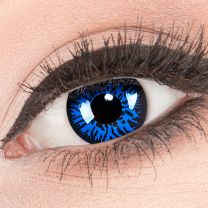Farbige blaue Kontaktlinsen für Cosplay und Halloween - Blue Demon von MeralenS