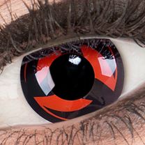 Farbige rote Kontaktlinsen für Cosplay und Halloween - Eternal Kakashi von MeralenS