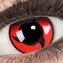  Farbige rote Kontaktlinsen für Cosplay und Halloween - Itachi von MeralenS