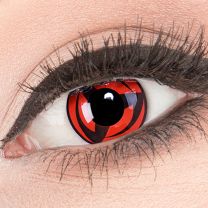 Farbige rote Kontaktlinsen mit Stärke für Cosplay und Halloween - Kakashi von MeralenS