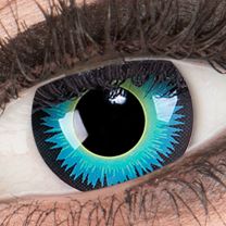 Farbige blaue Kontaktlinsen für Cosplay und Halloween - Seraphin von MeralenS
