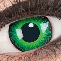 Farbige grüne Kontaktlinsen mit Stärke für Cosplay und Halloween - Shining von MeralenS