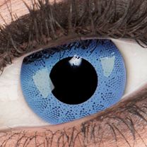 Farbige blaue Kontaktlinsen für Cosplay und Halloween - Solar Blue von MeralenS