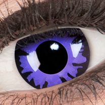 Farbige lila Kontaktlinsen für Cosplay und Halloween - Toxic Plum von MeralenS