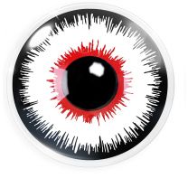 1-DAY Farbige weiße rote Kontaktlinsen für Cosplay und Halloween - Lunatic Raven Red von MeralenS