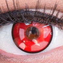 Anime Arc 3 Red - Rote Farbige Cosplay Kontaktlinsen ohne Stärke