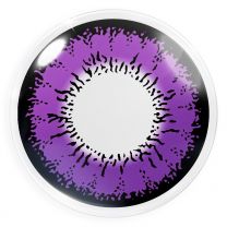 1-DAY Farbige lila Kontaktlinsen für Cosplay und Halloween - Purple Flower von MeralenS
