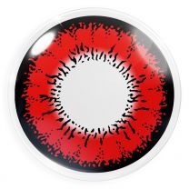 Farbige rote Kontaktlinsen für Cosplay und Halloween - Red Flower von MeralenS