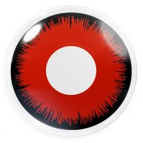 Farbige rote Kontaktlinsen mit Stärke für Cosplay und Halloween - Red Lunatic von MeralenS