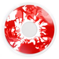 Farbige rote Kontaktlinsen ohne Stärke für Cosplay und Halloween - Red Zombie von MeralenS