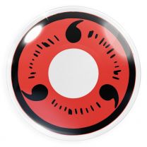 Farbige rote Kontaktlinsen mit Stärke für Cosplay und Halloween - Sasuke von MeralenS