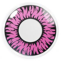 Farbige rosa Kontaktlinsen für Cosplay und Halloween - Werewolf Pink von MeralenS