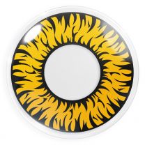 Farbige gelbe Kontaktlinsen für Cosplay und Halloween - Werewolf Yellow von MeralenS